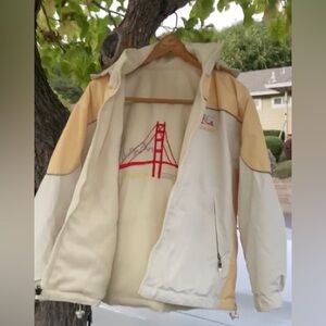 Yellow and Cream San Fransisco Hooded Coat
